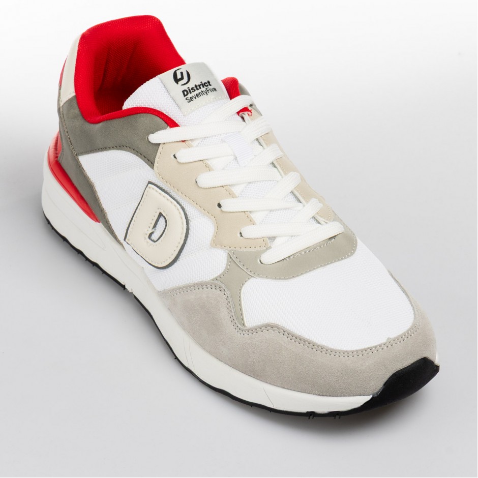 Ανδρικά Sneakers District75 City Low Λευκά 
