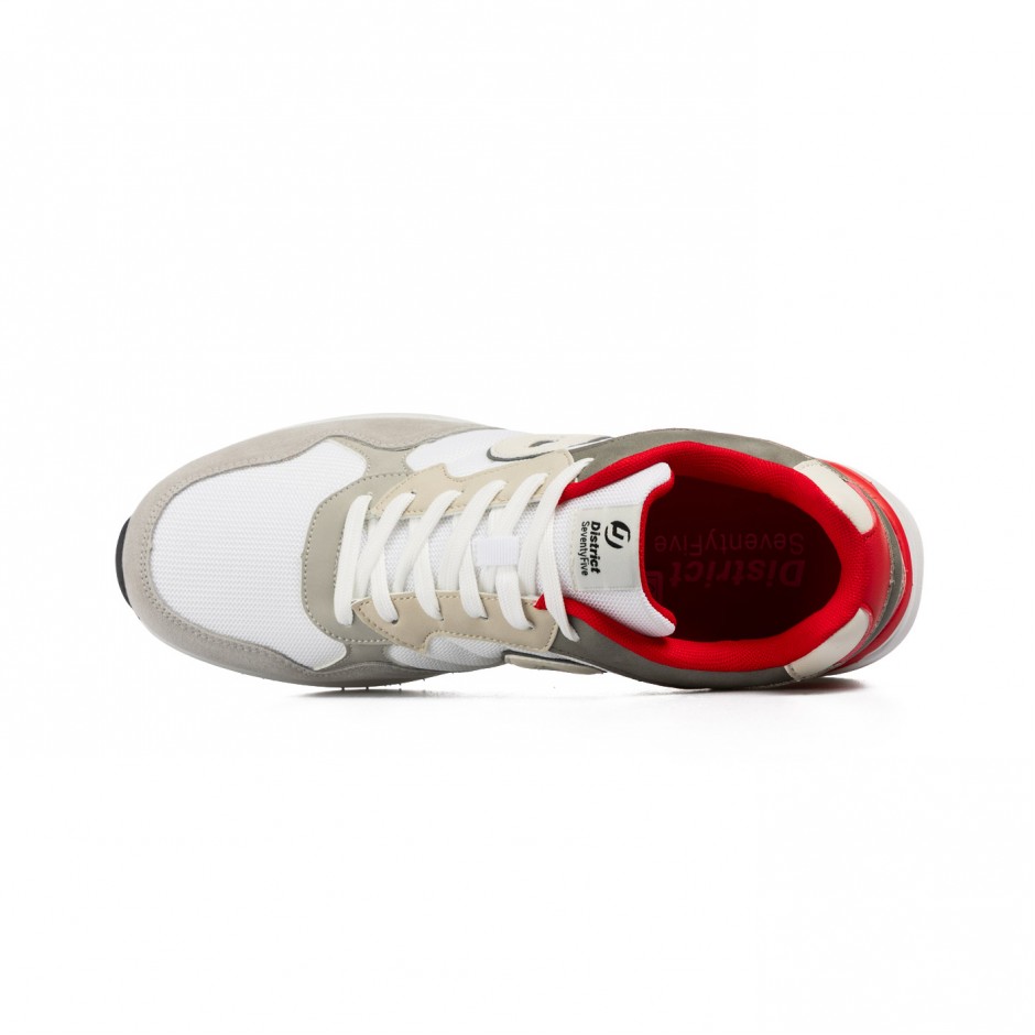 Ανδρικά Sneakers District75 City Low Λευκά 