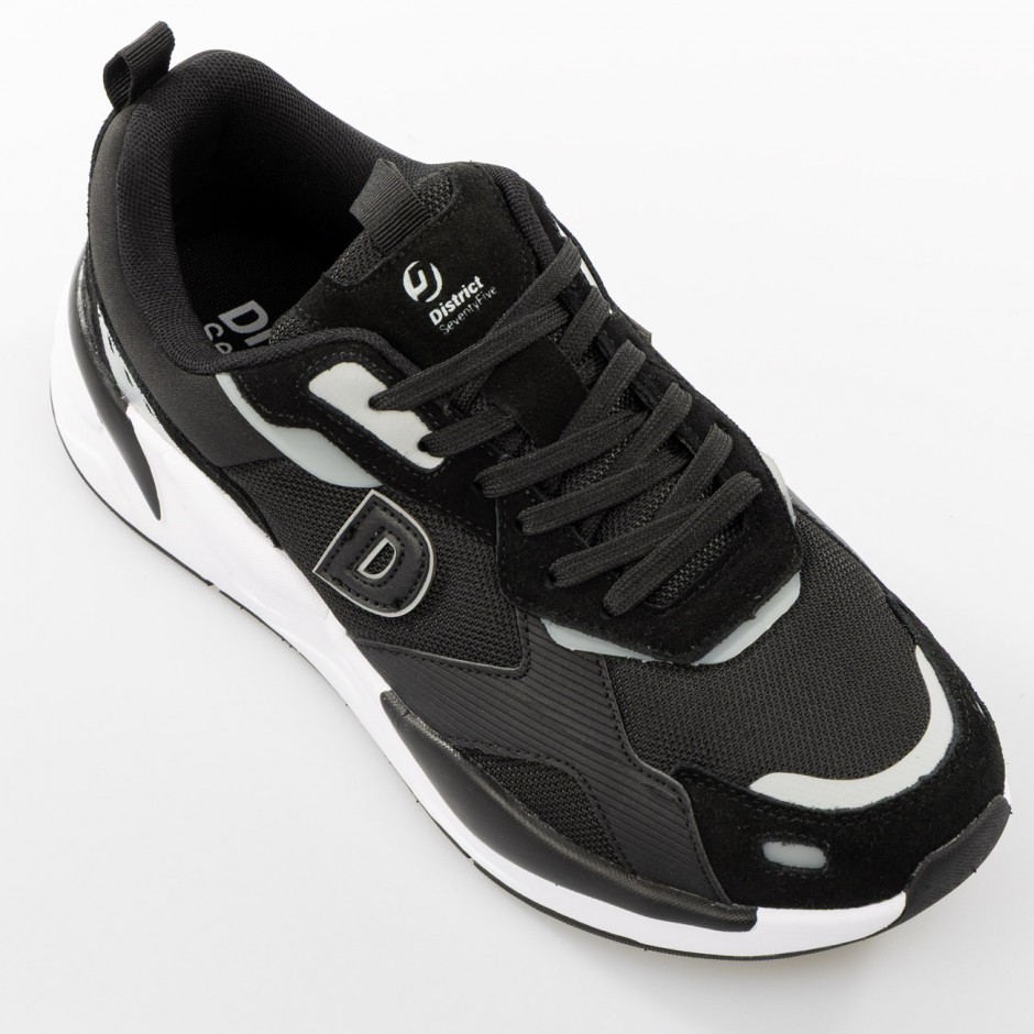 Ανδρικά Sneakers District75 Urban High Μαύρα