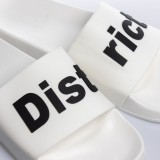 Ανδρικές Παντόφλες District75 Logo Slide Λευκές  Εικόνα 3