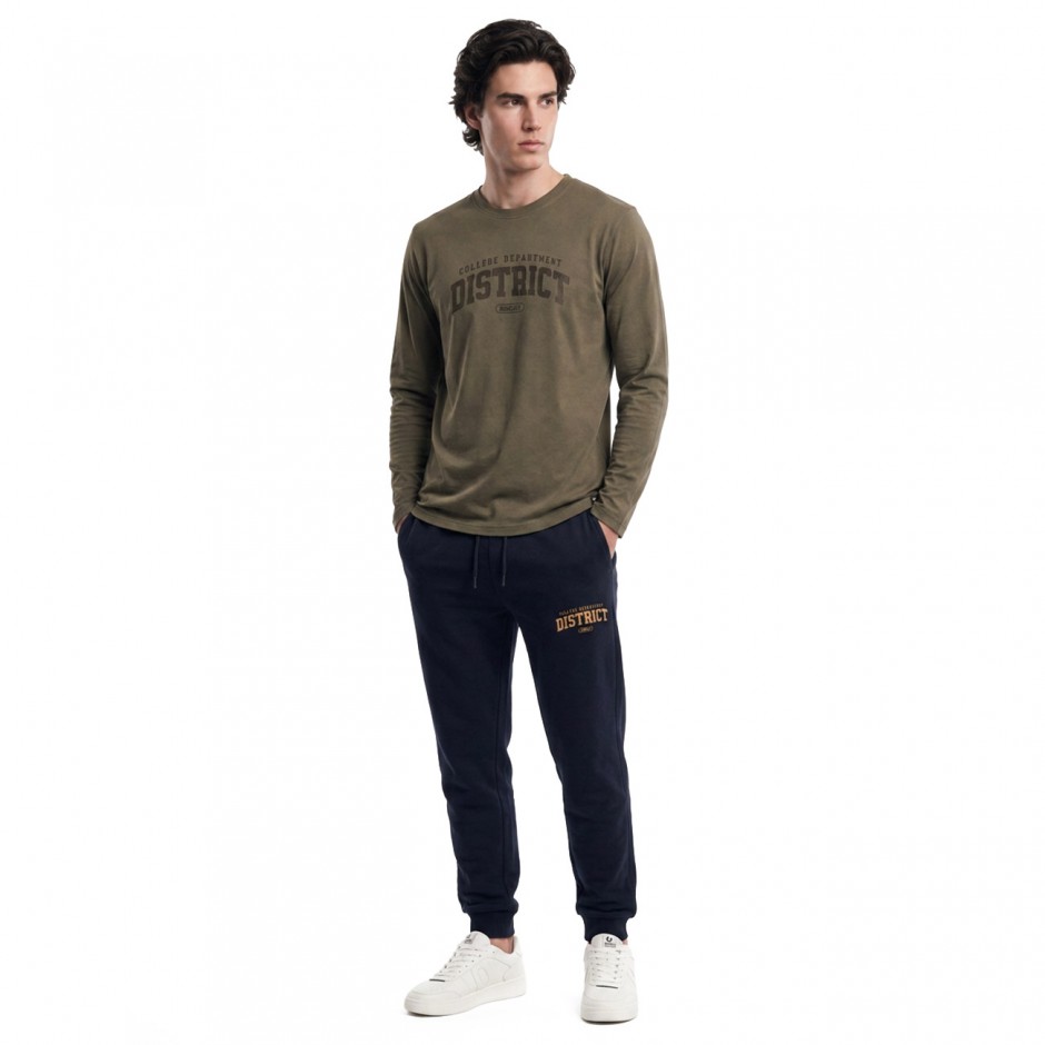 Men's Long Sleeve Top District75 Coal