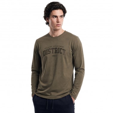 Men's Long Sleeve Top District75 Coal