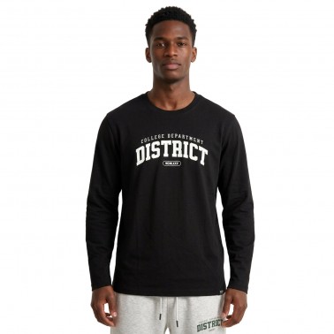 Men's Long Sleeve Top District75 Black 