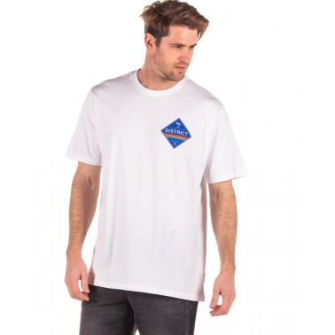Ανδρική Κοντομάνικη Μπλούζα DISTRICT75 Λευκό 