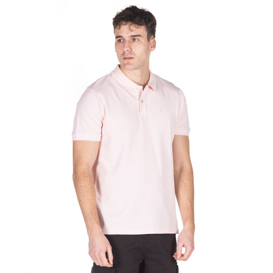 Ανδρική Κοντομάνικη Μπλούζα Πόλο DISTRICT75 Ροζ