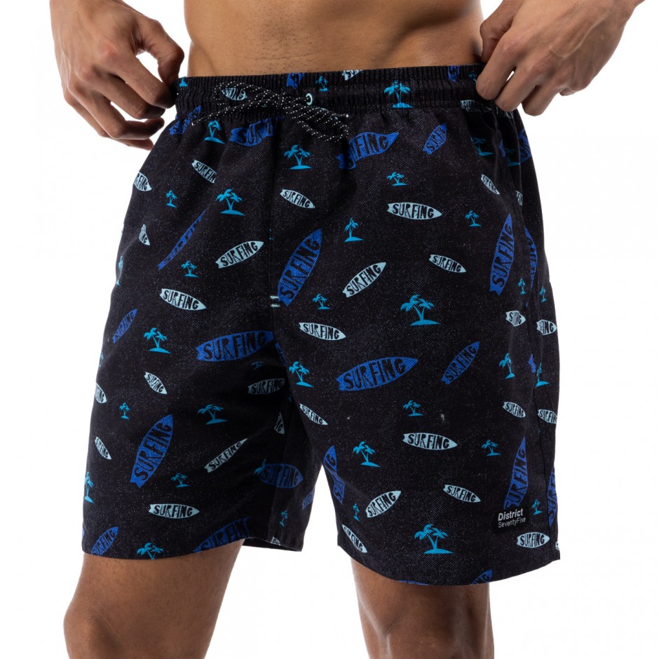 Men's Swim Shorts District75 Black