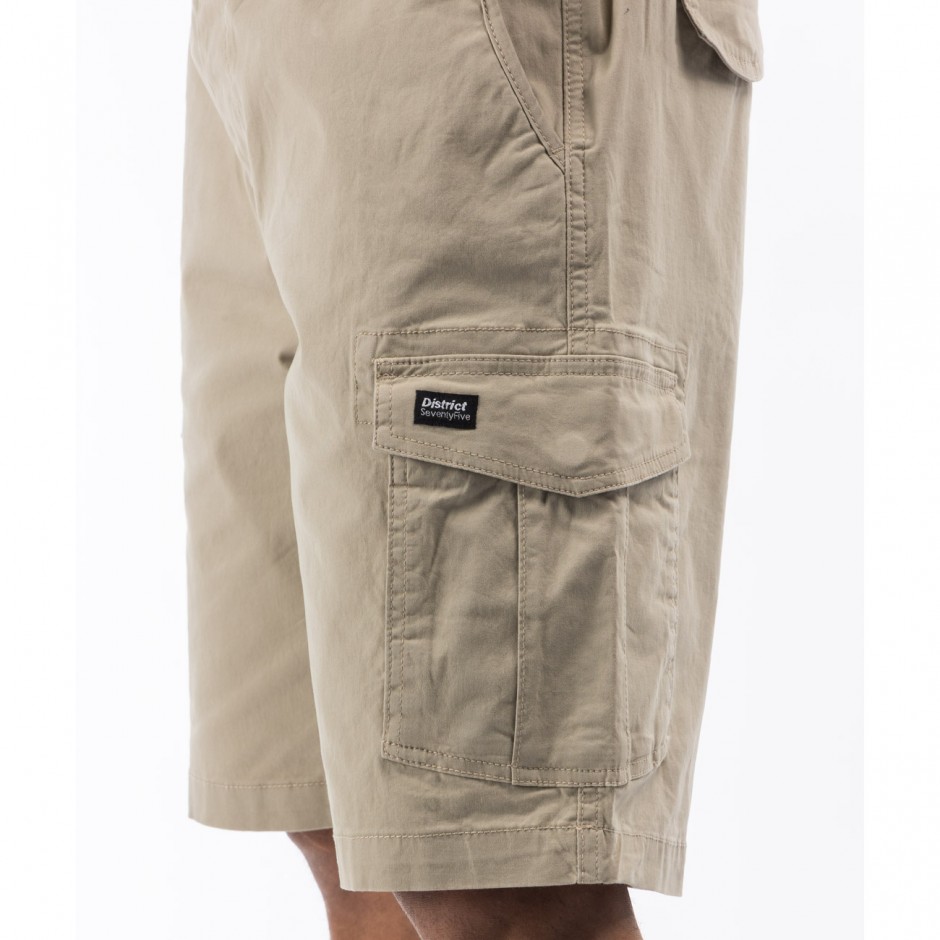 Men's Cargo Shorts District75 Beige