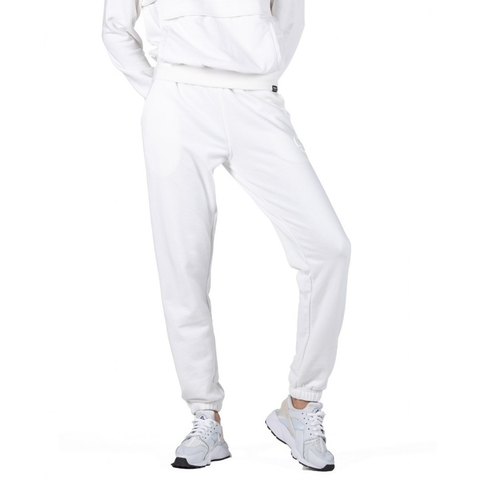 Γυναικείο Παντελόνι Φόρμα DISTRICT75 Λευκό 