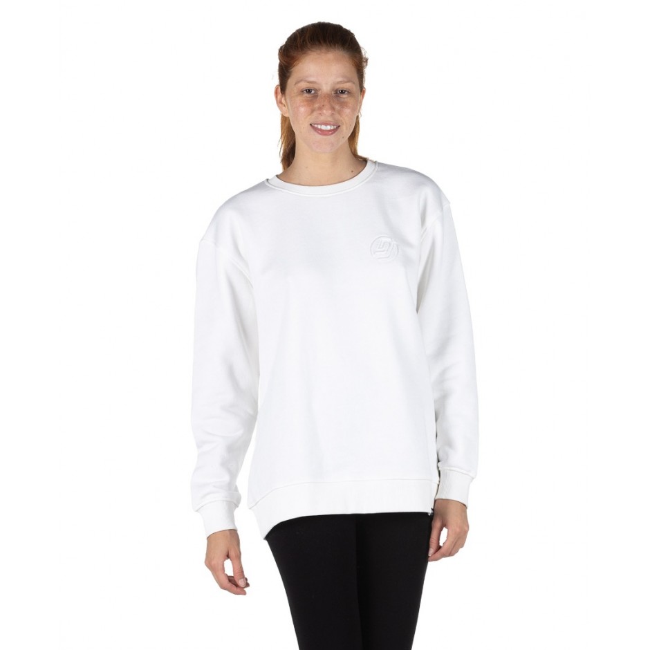 Γυναικεία Μακρυμάνικη Μπλούζα DISTRICT75 Λευκό