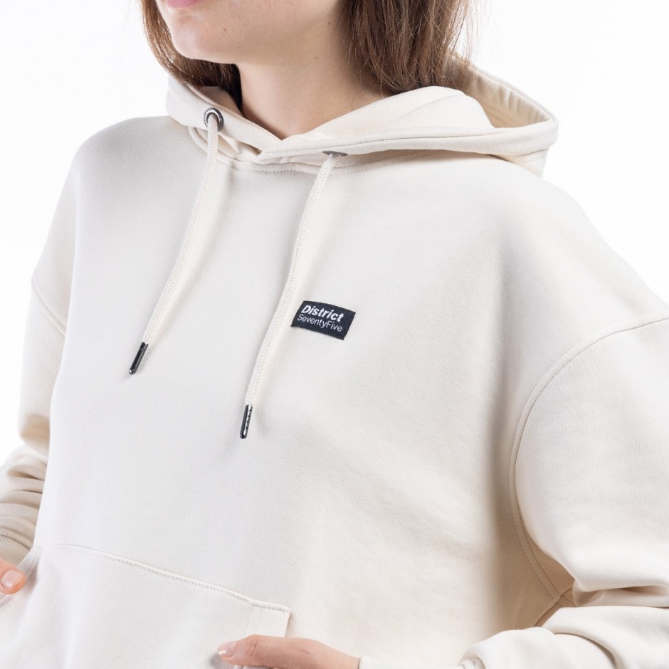 Γυναικεία Μπλούζα Φούτερ DISTRICT75 Εκρού 