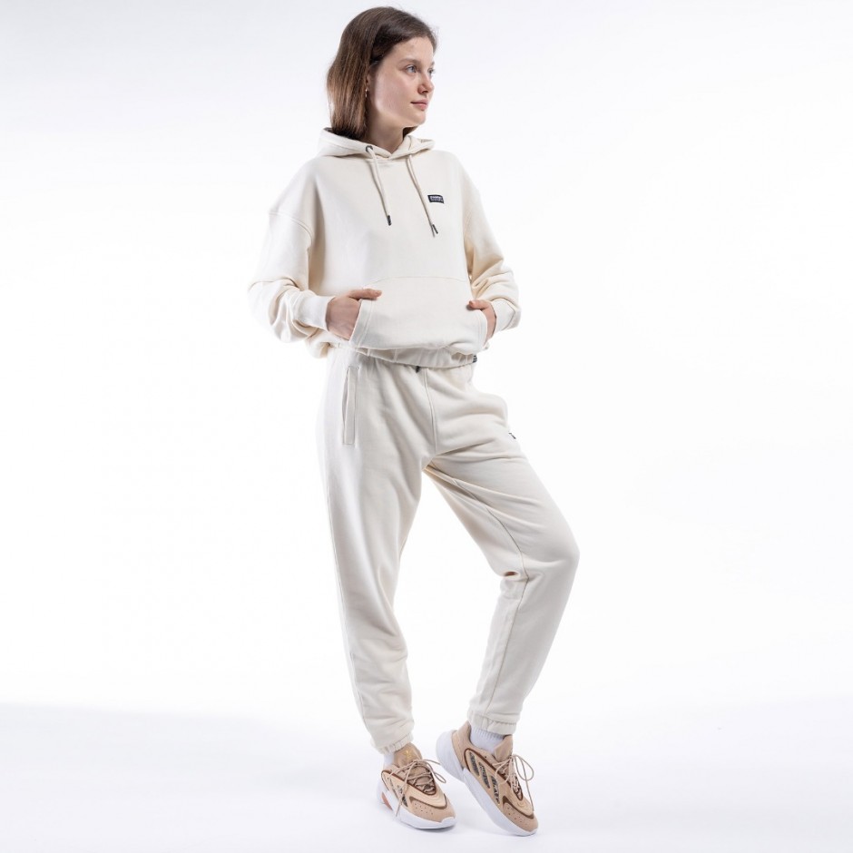 Γυναικεία Μπλούζα Φούτερ DISTRICT75 Εκρού 