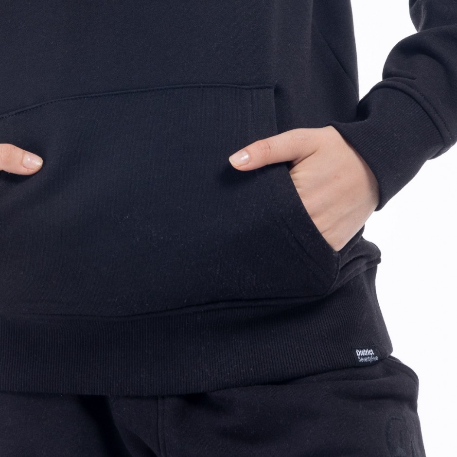 Γυναικεία Μπλούζα Φούτερ DISTRICT75 Μαύρο