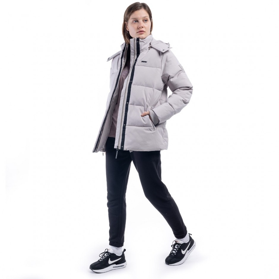 Γυναικείο Μπουφάν DISTRICT75 Μπέζ 