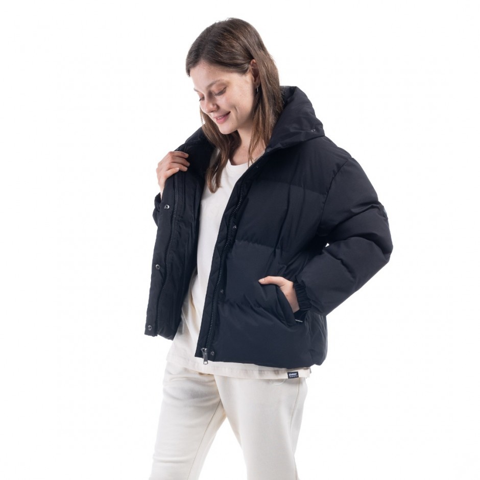 Γυναικείο Μπουφάν DISTRICT75 Μαύρο