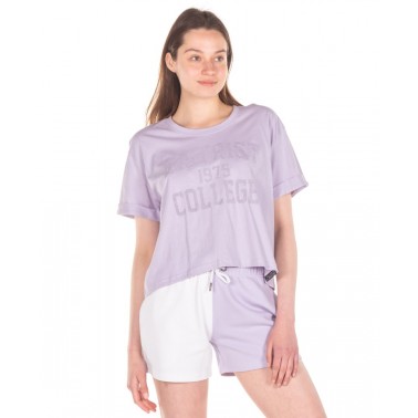DISTRICT75 WOMEN'S TEE 122WCR-291-0V8 Lilac