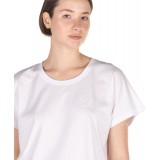 Γυναικεία Κοντομάνικη Μπλούζα DISTRICT75 Λευκό