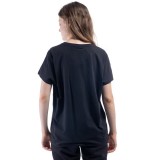 Γυναικεία Κοντομάνικη Μπλούζα DISTRICT75 Μαύρο 