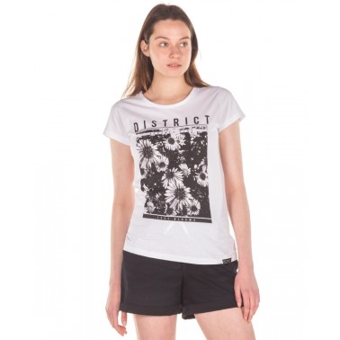 DISTRICT75 WOMEN'S TEE 122WSS-282-091 White