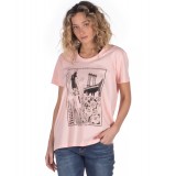DISTRICT75 WOMEN'S TEE 120WSS-708 Pink Image 