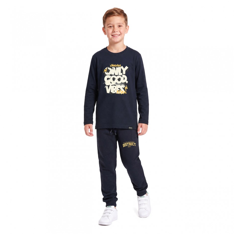 Kids' Long Sleeve Top District75 Blue 
