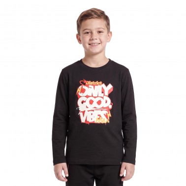 Kids' Long Sleeve Top District75 Black