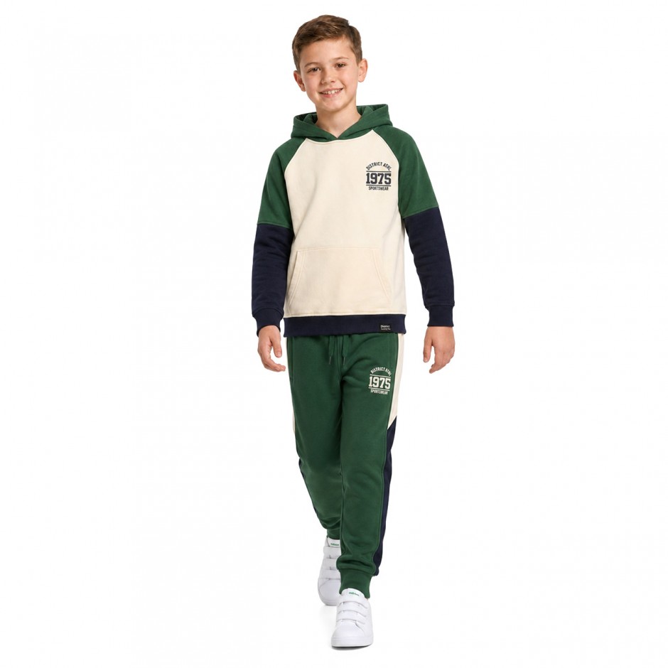 Kids' Hoodie District75 Ecru  