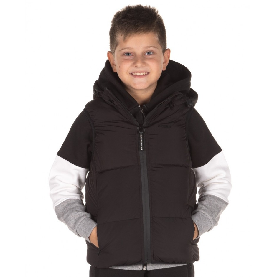 Παιδικό Αμάνικο Μπουφάν DISTRICT75 Μαύρο