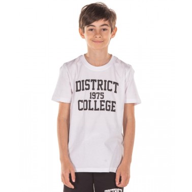 Παιδική Κοντομάνικη Μπλούζα DISTRICT75 Λευκό 