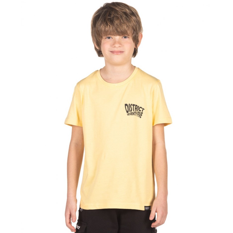Παιδική Κοντομάνικη Μπλούζα DISTRICT75 Κίτρινο 