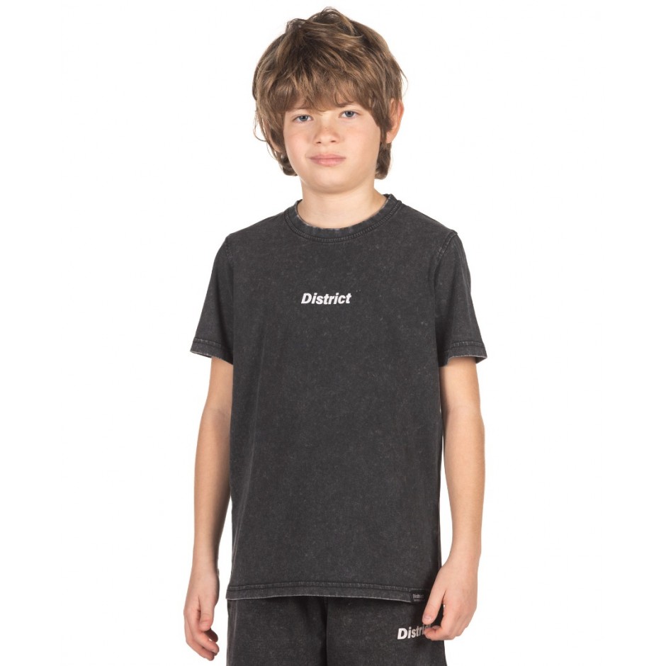 Παιδική Κοντομάνικη Μπλούζα DISTRICT75 Μαύρο 