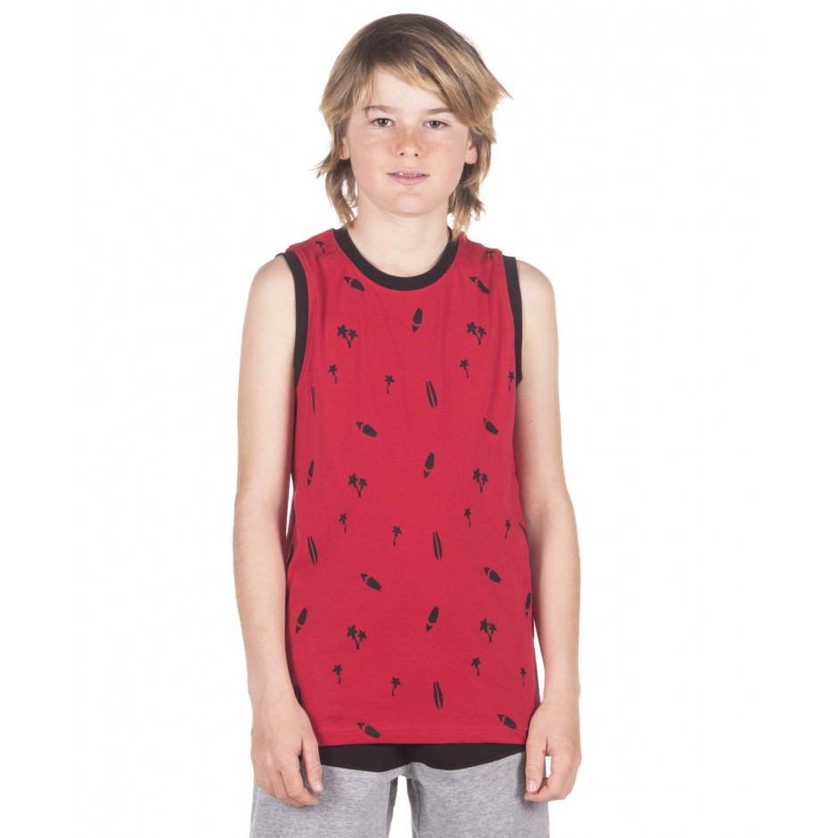 Παιδική Αμάνικη Μπλούζα DISTRICT75 Κόκκινο