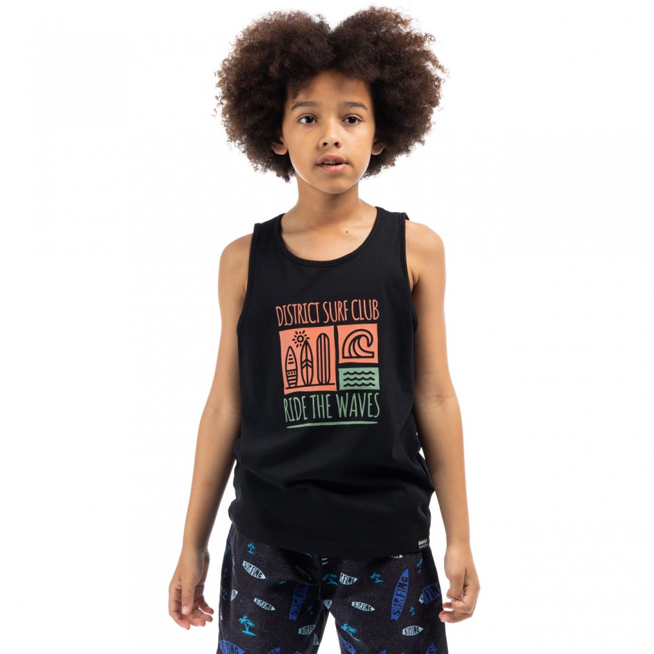 Kids' Tank Top District75 Black 