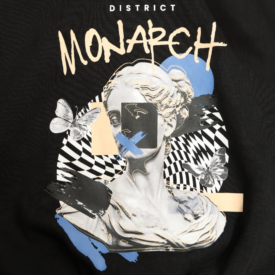 Παιδικό Φούτερ District75 Μαύρο  