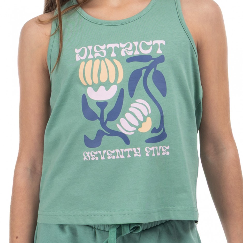 Kids' Tank Top District75 Green  