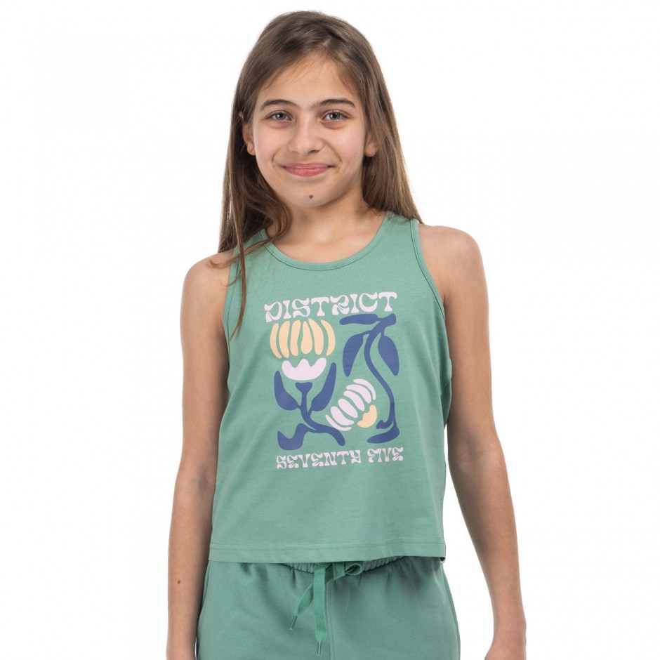 Kids' Tank Top District75 Green  
